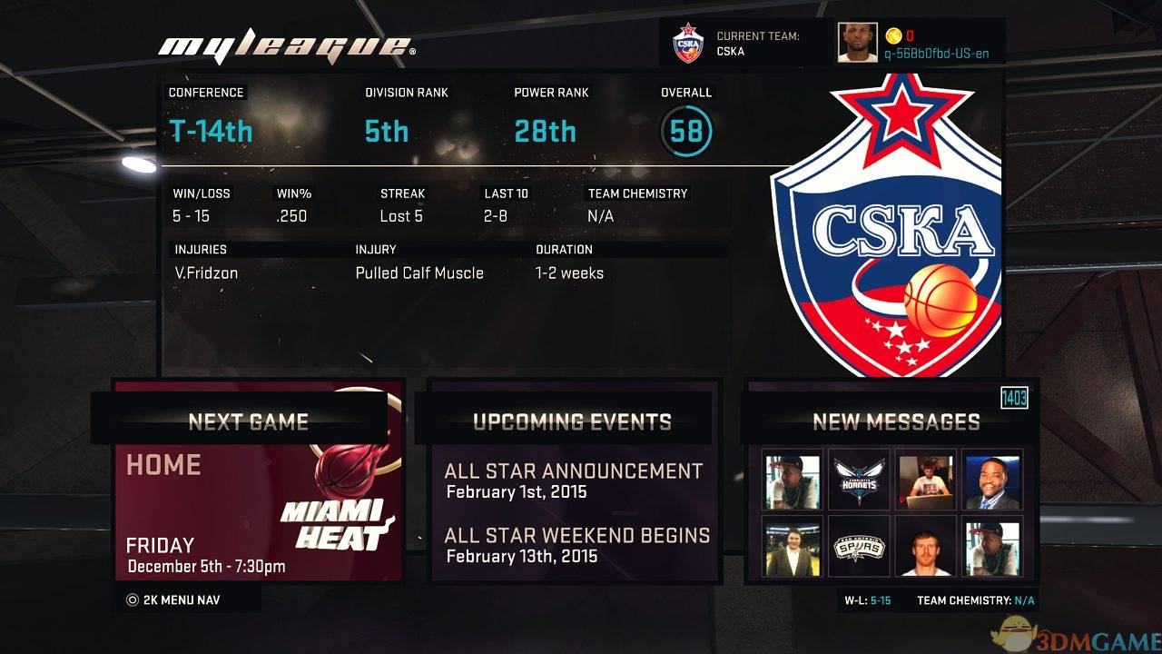 《美国职业篮球NBA2K15》欧版PS3版 游戏截图 5